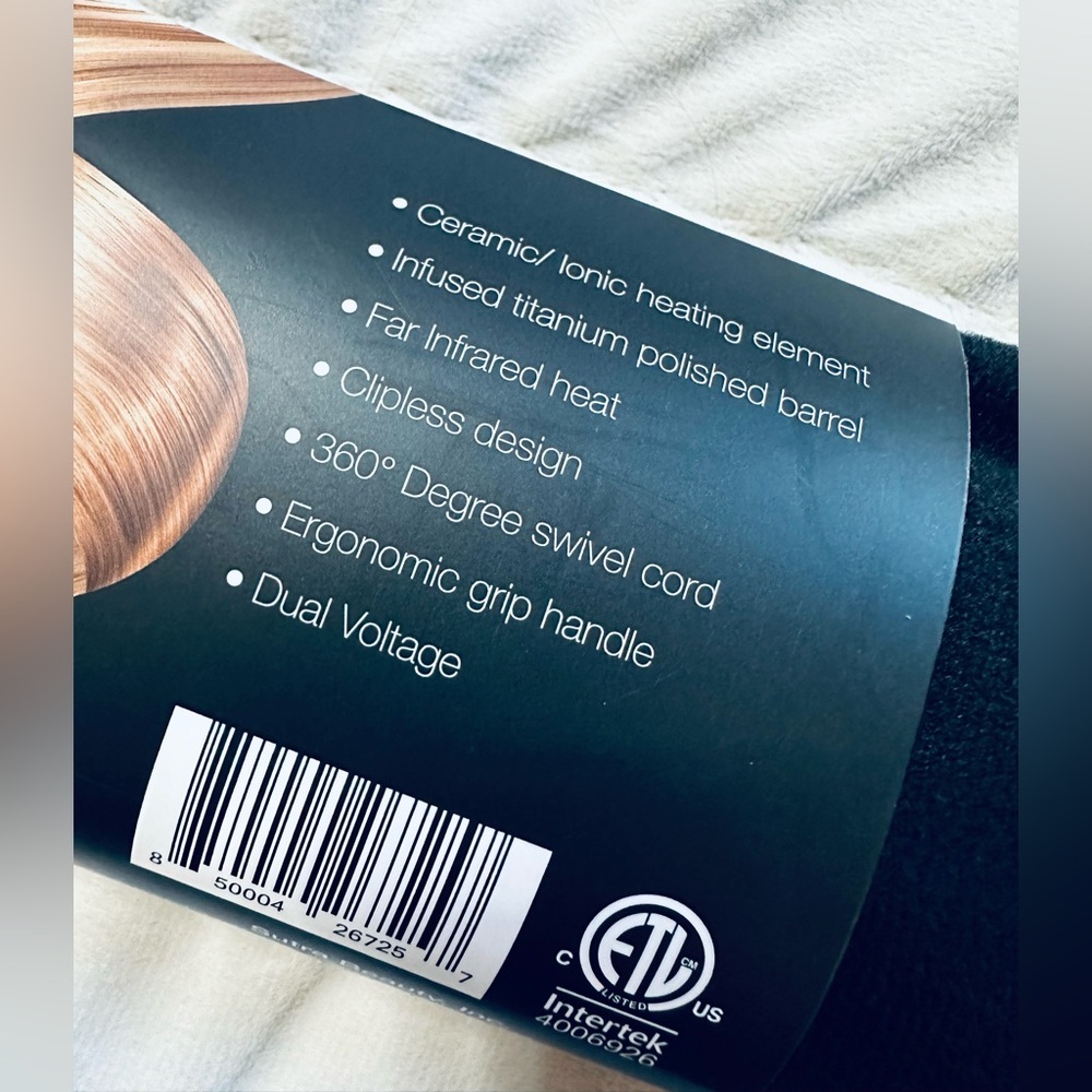 🖤SUTRA 32MM Clipless Curling Iron with Cool Tip, NWT - Picture 7 of 8